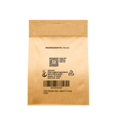 PURE ORIGINAL INGREDIENTS Borax (4 Oz) Sodium Borate, Multipurpose Cleaning Agent, Ideal Slime Ingredient