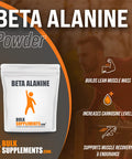 Bulksupplements.Com Creatine Monohydrate Powder (Micronized), 500G With Beta Alanine Powder, 500G - Unflavored, Gluten Free, No Fillers Bundle