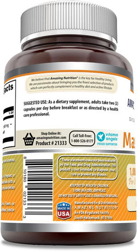 Amazing Nutrition Formulas Mastic Gum Supplement 1000 mg Per Serving 60 Capsules | Non-GMO | Gluten | Made in USA