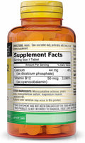 Mason Natural Vitamin B12 50 mcg with Calcium - Healthy Conversion of Food into Energy, Supports Nerve Function and Health, 100 Tablets (Pack of 3)