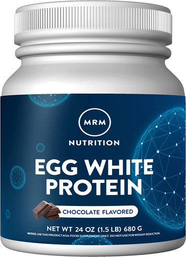 MRM Nutrition Egg White Protein | Chocolate Flavored | 23g Fat- Protein | with Digestive enzymes | Highest Biological Value | Clinically Tested | 20 Servings