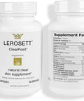 Gunilla Of Sweden Lerosett Clearpoint Anti Acne Pills, Natural Supplements For Hormonal & Cystic Acne Treatment For Oily Skin & Breakouts. 60 Caps