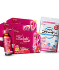 AFC Japan Tsubaki Ageless Beauty Collagen Drink with 10,000mg Marine Collagen Peptides & Royal Jelly + Collagen Beauty MCP-EX 270ct Pills, Anti-Aging, Skin Revitalization, Hair, Nails & Joints Health