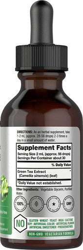 Green Tea Extract | 2 fl oz | Super Concentrated Liquid Supplement | Alcohol Free, Vegetarian, Non-GMO, Gluten Free | by Horbaach