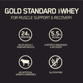 Optimum Nutrition Gold Standard 100% Whey Protein Powder Cookies And Cream 4.65 Pound (Packaging May Vary)