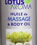 Lotus Aroma Peppermint & Eucalyptus Globulus Massage Oil, 4 fl. oz.