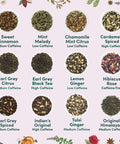 Vahdam Assorted Tea Set Variety Pack | 24 Different Flavour Individually Wrapped Pyramid Tea Bags | Herbal tea Green Tea Chai Tea