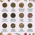 Vahdam Assorted Tea Set Variety Pack | 24 Different Flavour Individually Wrapped Pyramid Tea Bags | Herbal tea Green Tea Chai Tea