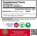 Plantvital Berberine Organic - Berberine 1200Mg Non-Gmo Berberine Supplement For Immunity Support, Normal Cardiovascular Health -240 Count, Vegan, And Made In The Usa