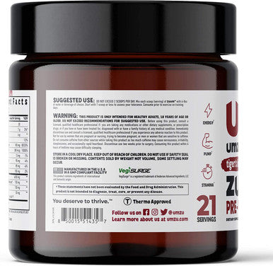 UMZU Zuum PreWorkout Tigers Blood