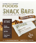 California Gold Nutrition Foods - Mocha Nut Chewy Granola Bars, 12 Bars, 1.4 Oz (40 G) Each