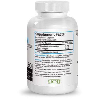 Bronson Uc-Ii Collagen With Undenatured Type Ii Collagen, 30 Capsules