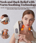 Cotsoco Neck Massager For Pain Relief Deep Tissue,6D Deep Kneading Massagers With 6 Massage Nodes,Rechargeable Neck Massager With Heat,Shiatsu Shoulder Massager,Like Human Hand,For Women