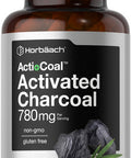 Horbaach Charcoal Pills 120 Capsules 780Mg