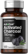 Horbaach Charcoal Pills 120 Capsules 780Mg