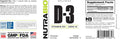 Nutrabio Vitamin D (2000 IU) Immune Support - 90 Vegetable Capsules