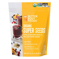 BBF Organic Super Seeds Blend 1 lb, Chia Seeds, Flax Seeds, Hemp Hearts