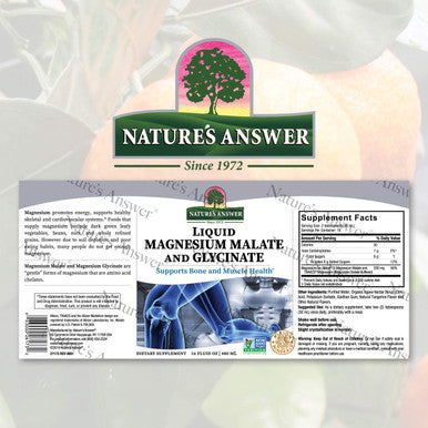 Nature's Answer Liquid Magnesium Malate and Glycinate 16 oz