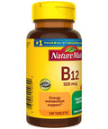 Nature Made Vitamin B12 500 Mcg Dietary Supplement For Energy Metabolism Support 200 Tablets 200 Day Supply