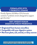 Nature's Way Fortify Optima Adults 50+ Daily Probiotic, 50 Billion Live Cultures, 7 Strains, 30 Capsules