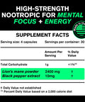 Organic Quercetin with Bromelain + Lions Mane Mushroom Capsules
