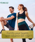 Ambrosial Ambrosial Vitamin D3 K2 Liquid Drops for Adults & Kids | Mango Flavor High Strength Vitamin D Liquid 500 IU & Vitamin K2 50 mcg PER DROP (Pack of 1-30 ml)