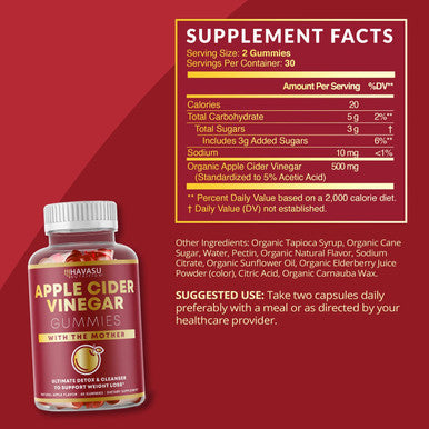 Elderberry Gummies with Zinc and Vitamin C with Apple Cider Vinegar Herbal Supplement Bundle for Potent Antioxidant Support Immune Defense and Detox Cleanse