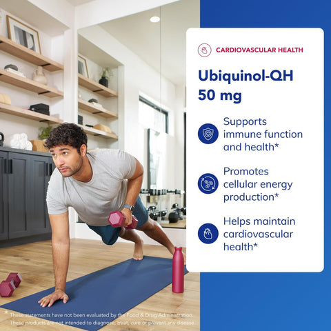 Pure Encapsulations Ubiquinol-Qh 50 Mg Active Form Of Coq10 To Support Immune Health Cellular Energy And Cardiovascular Health 60 Softgel Capsules