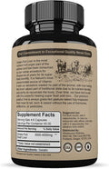 Wholesome Wellness Grass Fed Desiccated Beef Liver Capsules (180 Pills, 750mg Each) - Natural Iron, Vitamin A, B12 for Energy - Humanely Pasture Raised Undefatted in New Zealand Without Hormones or Chemicals