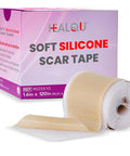 Medical Grade Silicone Scar Sheets - Non-Irritating Scar Strips For Surgical Scars, C-Section, Tummy Tuck, And Keloid - Premium Soft Gel Strips For Pain-Scar Removal (1.6In X 120In)