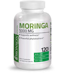 Moringa Oleifera 5000 mg Powder Capsules Extra High Potency 50:1 Extract Energizing Superfood Antioxidant, 120 Vegetarian Capsules