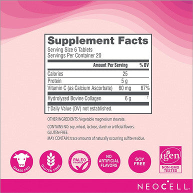 Neocell Super Collagen Plus C Type 1 And 3 6000 Mg + 250 Tablets (Pack Of 2)