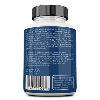 Ancestral Supplements Prostate (with Desiccated Liver) Supports Prostate Health (180 Capsules)
