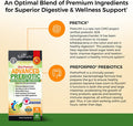 Prebiotics for Advanced Gut Health Immune System Booster Dietary Fiber Fuels Good Bacteria Growth to Promote Digestive Health Gas Relief Digestion Probiotics Support for Men Women 60ct