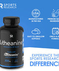 Suntheanine LTheanine 200mg DoubleStrength in ColdPressed Organic Coconut Oil NonGMO Gluten 60 Liquid Softgels