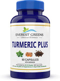 Turmeric Plus - Supports healthy joints, muscles, bones, and immune function, 90 Vegetarian Capsules