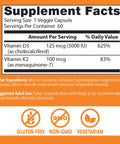 Doctor'S Best Vitamin D3 And K2 Supplement For Men & Women - Vitamin D3 5000 Iu K2 As Mk-7 Bone Health Support Gluten Free Non Gmo Vegetarian Capsules 60 Veg Caps