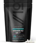 ALPHA01 Vitamin K2 MK-7 600mcg Fermented Natto Based Vegan Vitamin K - Supports Bone Health Non GMO Halal 120 Vegan Capsules
