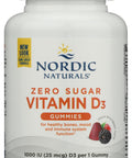 Nordic Naturals Zero Sugar Vitamin D3 Gummies Wild Berry - 60 Gummies - 1000 Iu Vitamin D3 - Great Taste - Healthy Bones Mood & Immune System Function - Non-Gmo 60 Servings