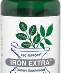 Vitanica Iron Extra Iron Supplement Enhanced Absorption with Vitamin C 500mg Methylfolate 400mcg B12 Vitamin 500mcg Calcium Yellow Dock Dandelion Root & Nettle Leaf Extract Vegan 60 Capsules