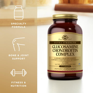 Solgar Extra Strength Glucosamine Chondroitin Complex - 150 Tablets - Supports Healthy Joints & Comfortable Movement - Non-Gmo Gluten Free Dairy Free - 50 Servings