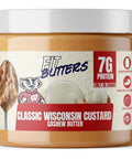 Fit Butters Birthday Cake Cashew Almond Butter Spread - Added Protein and Coconut Oil, Low Carb, Low Sugar, Gluten Free, Complete Protein Dessert Flavored Nut Butter