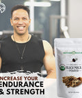 Mother Nature Organics Superfoods for Organic Living Organic Raw Black Maca Root Powder Premium Usda Certified Ideal For Men and Women Boost Workouts Enhance Muscle Recovery Non-Gmo Vegan Superfood