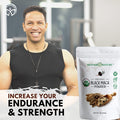 Mother Nature Organics Superfoods for Organic Living Organic Raw Black Maca Root Powder Premium Usda Certified Ideal For Men and Women Boost Workouts Enhance Muscle Recovery Non-Gmo Vegan Superfood