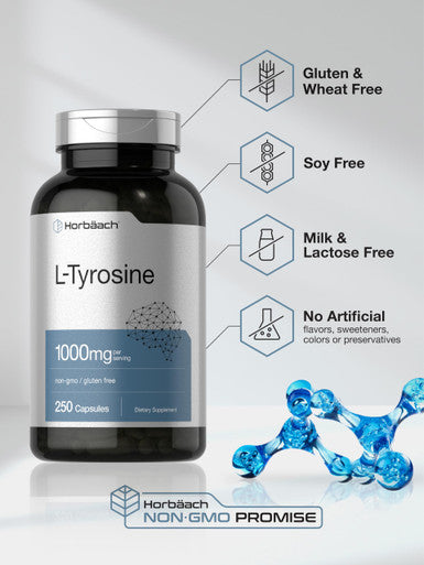 Horbaach L Tyrosine 250 Capsules 1000Mg