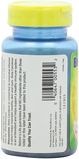 Nature'S Life Beta Carotene 10,000 Iu | 100 Softgels