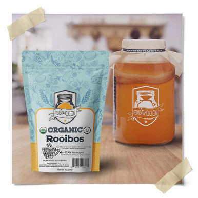 Fermentaholics Usda Organic Loose Leaf Rooibos Tea - Perfect For Kombucha Brewing - Makes 9 Gallons Or 54 Cups Of Tea