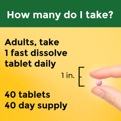 Nature Made Vitamin B12 3000 Mcg Easy To Take Sublingual B12 For Energy Metabolism Support 40 Sugar Free Fast Dissolve Tablets 40 Day Supply