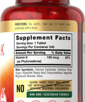 Carlyle Vitamin K 100 Mcg | 240 Tablets | Vegetarian, Non-Gmo, Gluten Free | Vitamin K Supplement