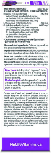 Nulife Therapeutics By Nulife Vitamins Nulife Therapeutics By Nulife Vitamins Stress Therapy - Natural Remedy 60 Count